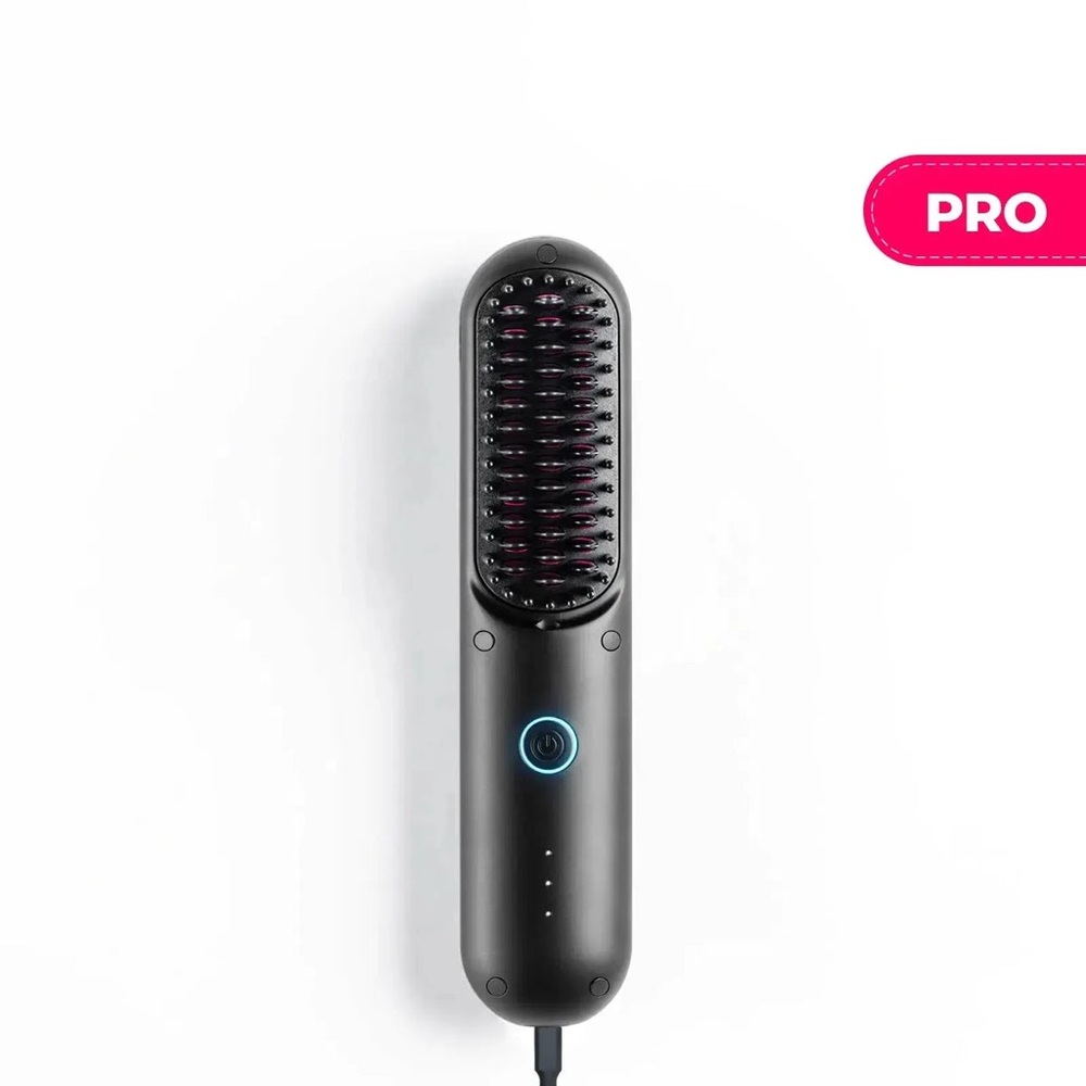 NEW TYMO PORTA PRO Mini Straightener Styler Brush - Charger & Case Included!